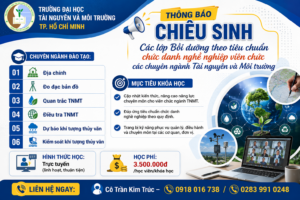 Lớp bồi dưỡng theo tiêu chuẩn chức danh nghề nghiệp viên chức các chuyên ngành tài nguyên và môi trường