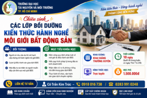 Lớp Khóa đào tạo, bồi dưỡng kiến thức về hành nghề môi giới bất động sản