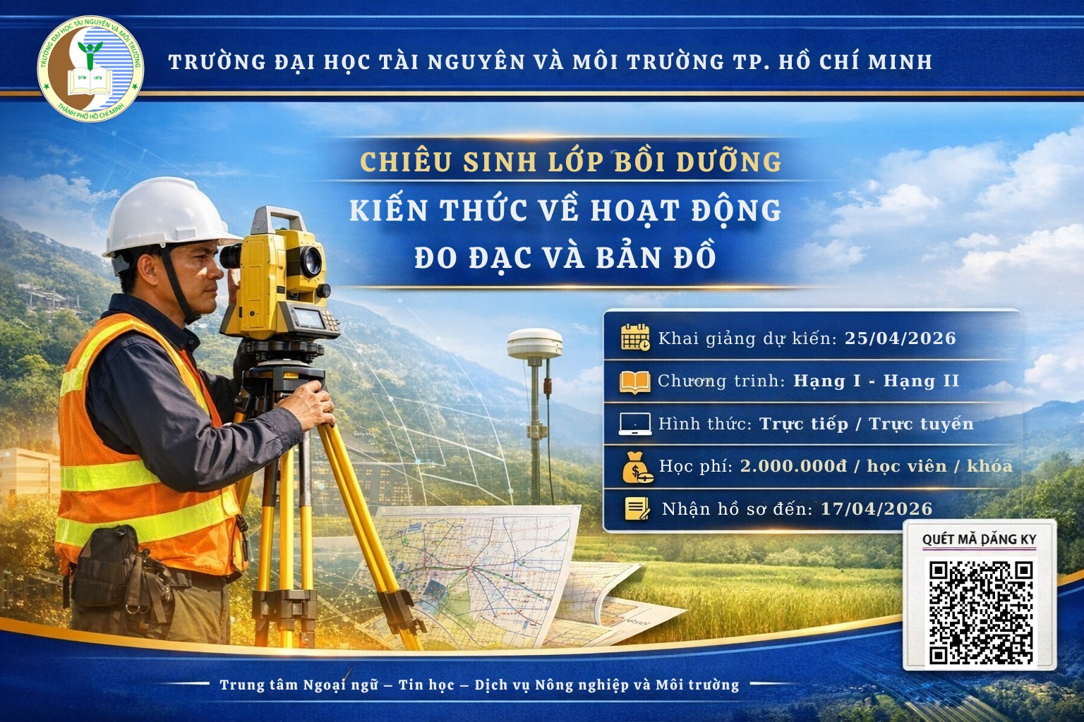 Lớp bồi dưỡng kiến thức về hoạt động đo đạc và bản đồ
