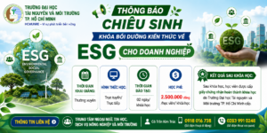 Lớp Bồi dưỡng kiến thức về ESG cho doanh nghiệp