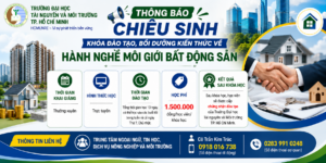 Khóa đào tạo, bồi dưỡng kiến thức về hành nghề môi giới bất động sản