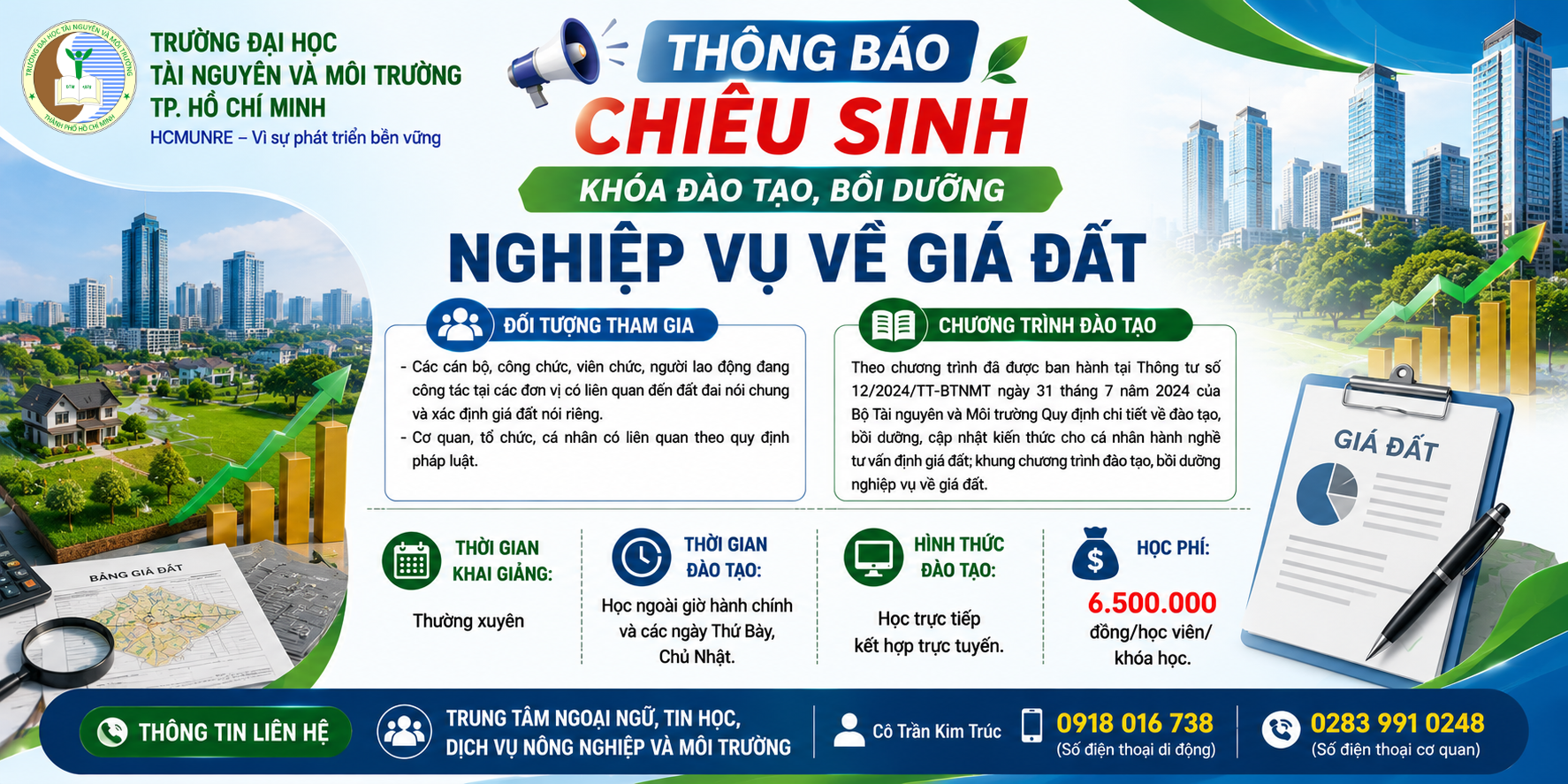 Khóa đào tạo, bồi dưỡng nghiệp vụ về giá đất