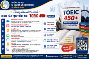 Khoá đào tạo Tiếng Anh TOEIC 450+ ( Nội bộ )
